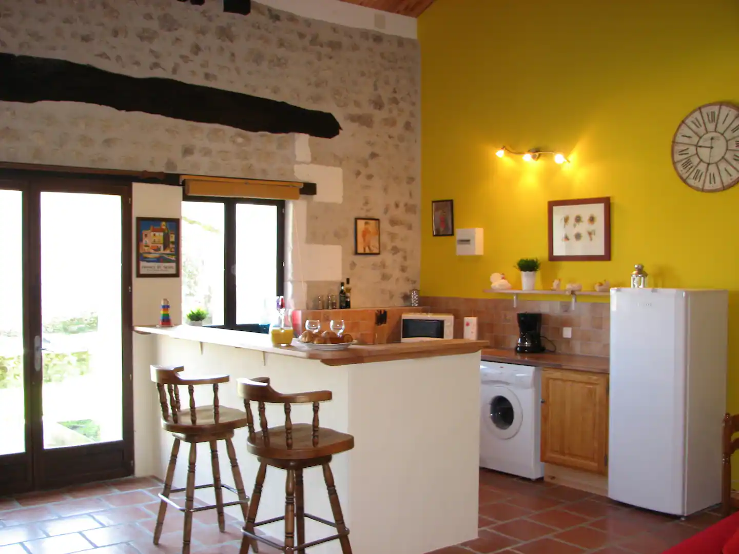 The farmhouse is a lovely gite the soth of France with beautiful views